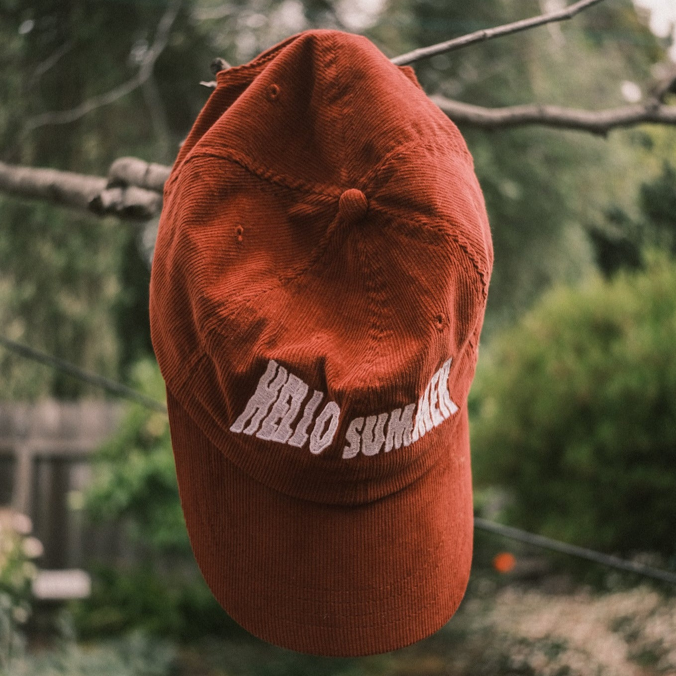 Hello Summer Corduroy Cap