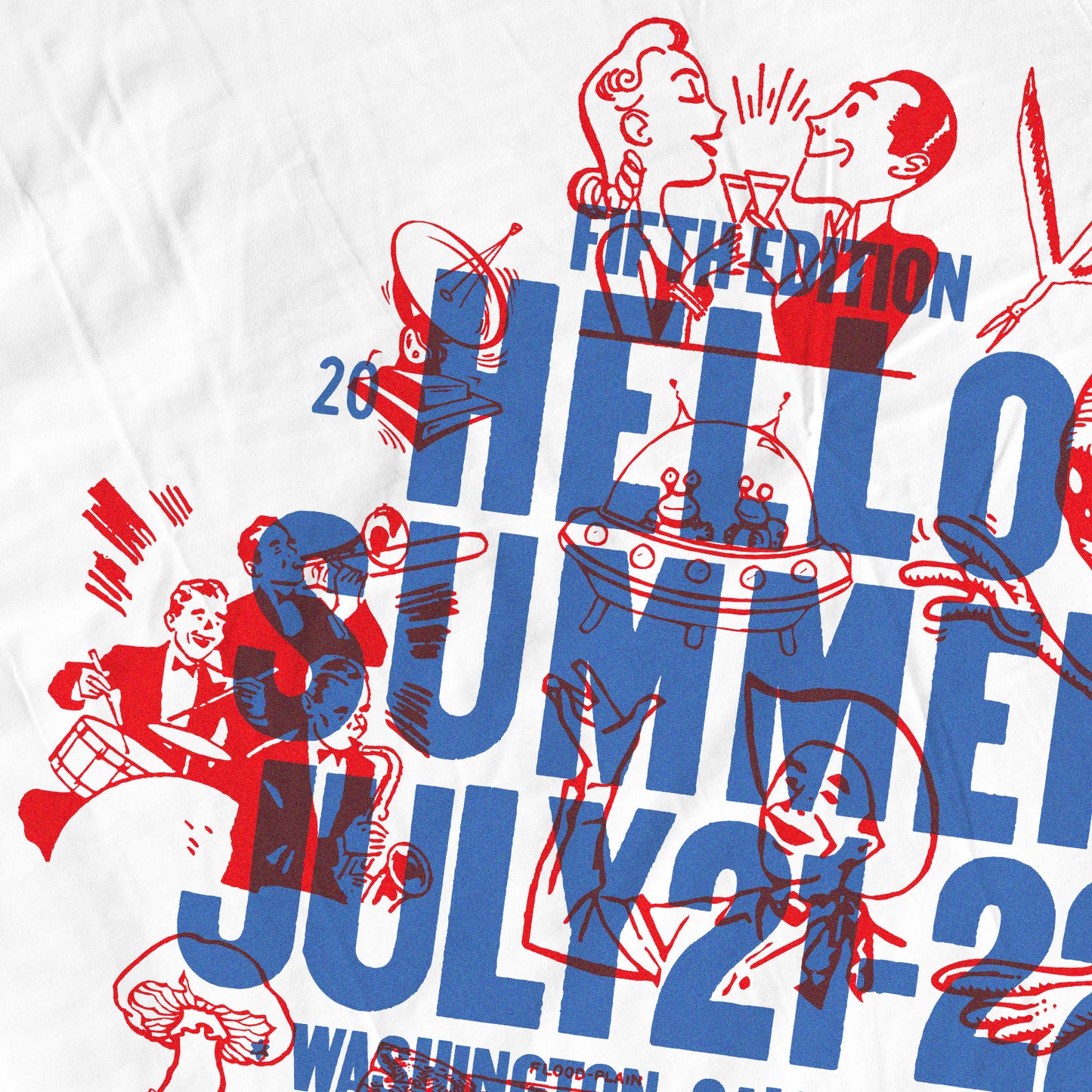 Hello Summer - Blue / Red