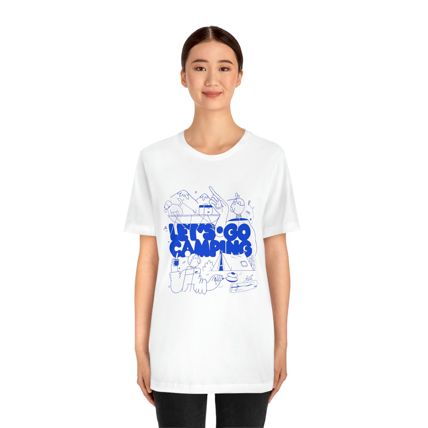 Let's Go Camping" Illustrated T-Shirt