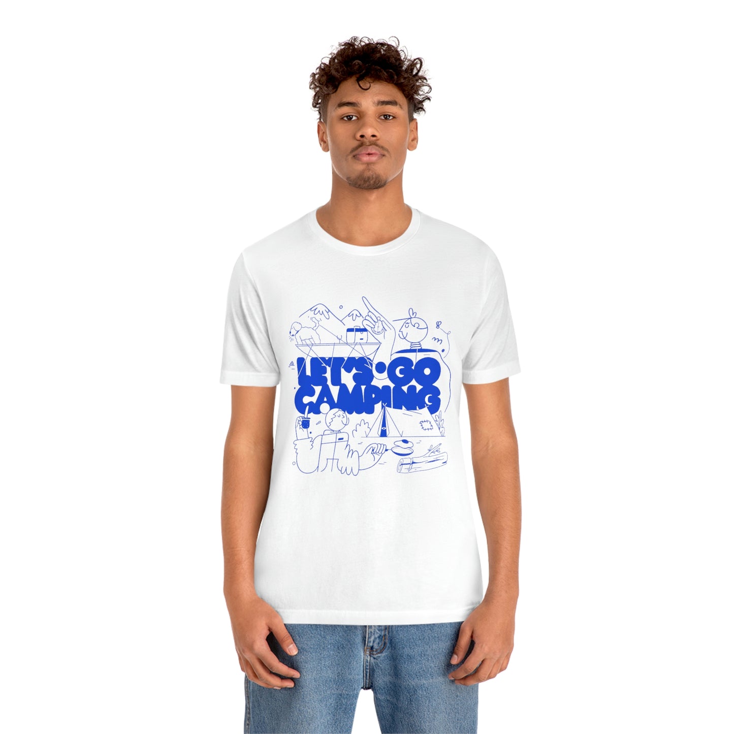 Let's Go Camping" Illustrated T-Shirt