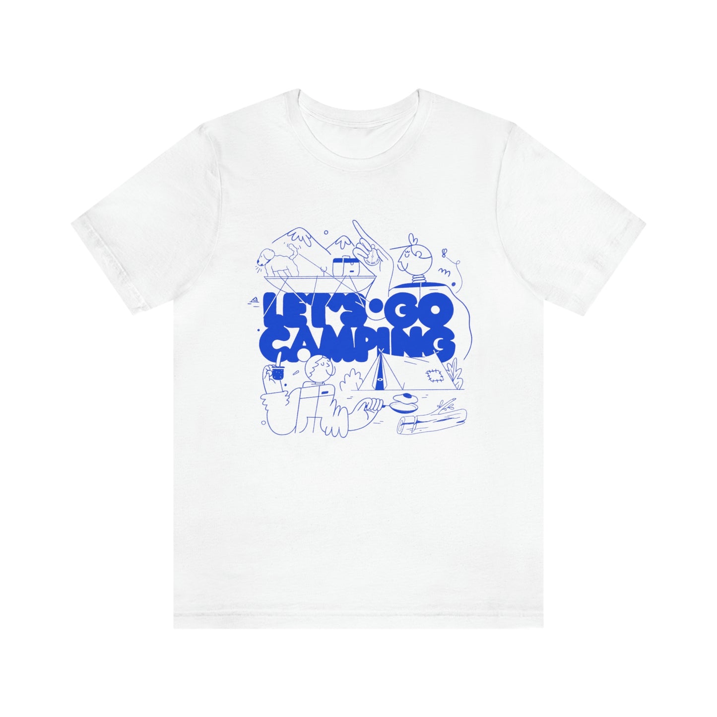 Let's Go Camping" Illustrated T-Shirt