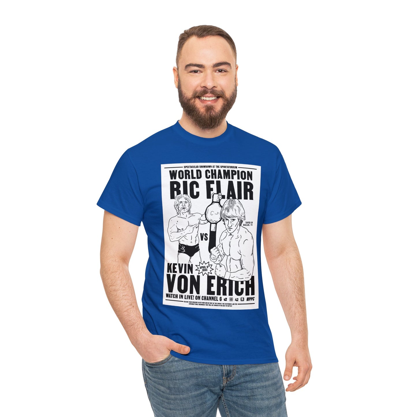Iron Claw - Rick Flair Vs Kevin Von Erich 1983 Wold Championship Match T-Shirt