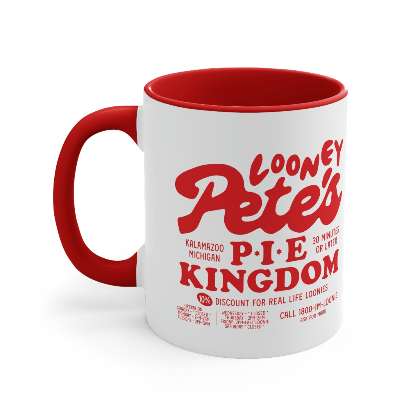 Looney Pete's Pie Kingdom t-shirt classic Coffee Mug, 11oz